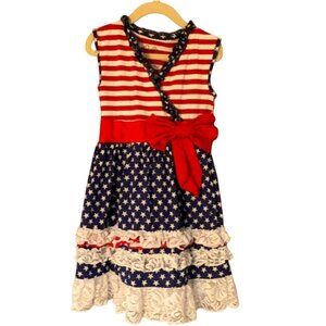 Ruffles by Tutu and Lulu Americana Patriotic dress Size 2- 3T